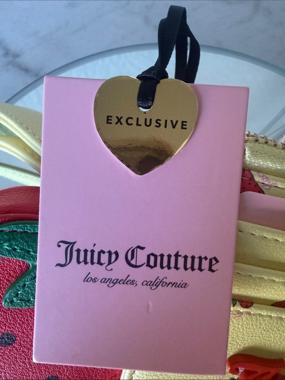 Juicy Couture Sweet Strawberry Zip Card Case Wristlet-NWT!!🍓🥂 - Picture 2 of 6